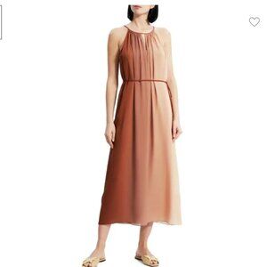 100% Silk Ombré Midi Dress (Never Worn)